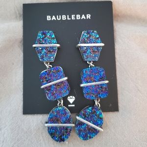 NWT BAUBLEBAR | Druzy Stone Iridescent Earrings